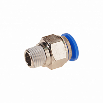 Фитинг RF-SPC12-02 для пластиковых трубок 12мм с наружной резьбой 1/4" ROCK FORCE /1 NEW